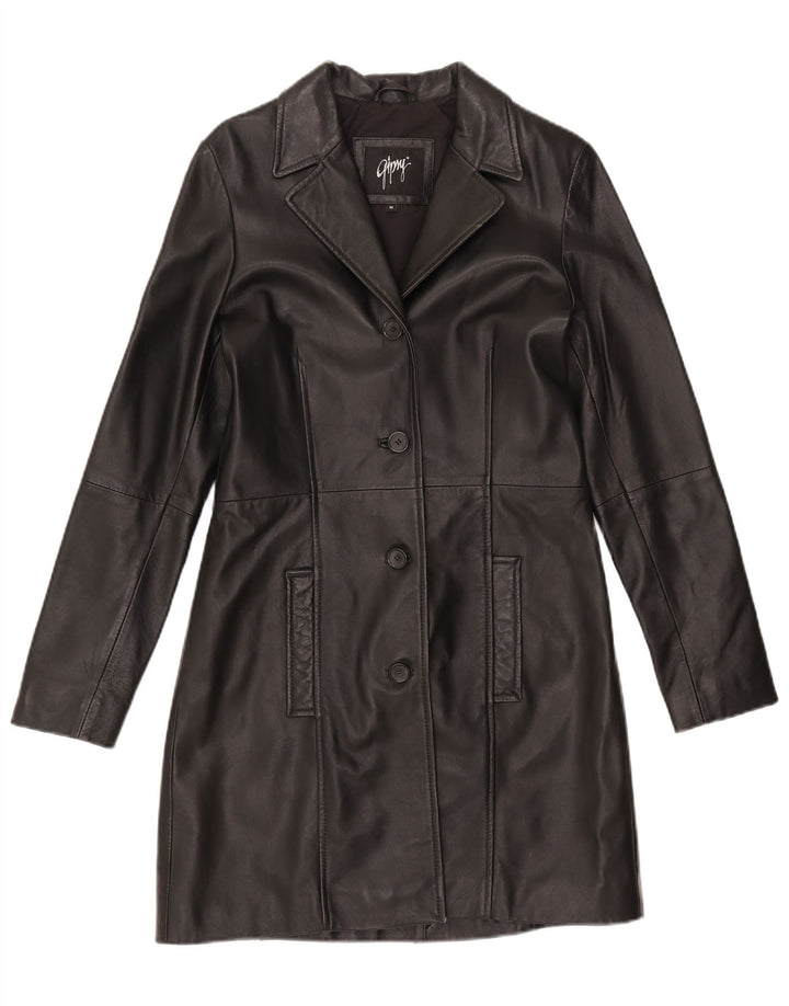 Gipsy Womens Læderfrakke UK 12 Medium Sort Læder