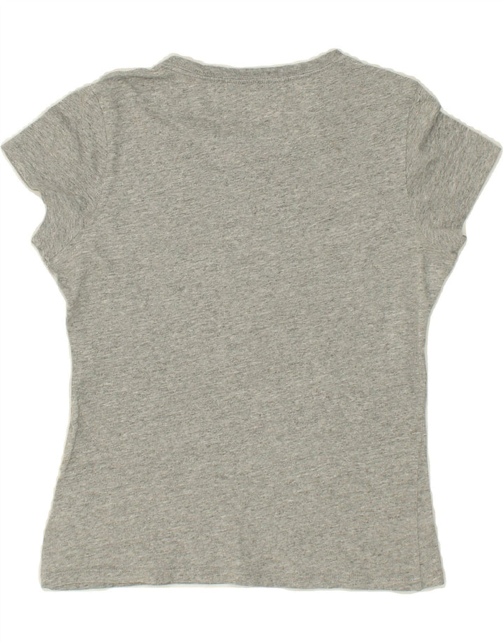 LEVI'S Womens Graphic T-Shirt Top UK 10 Small Grey Vintage Levi's and Second-Hand Levi's from Messina Hembry 