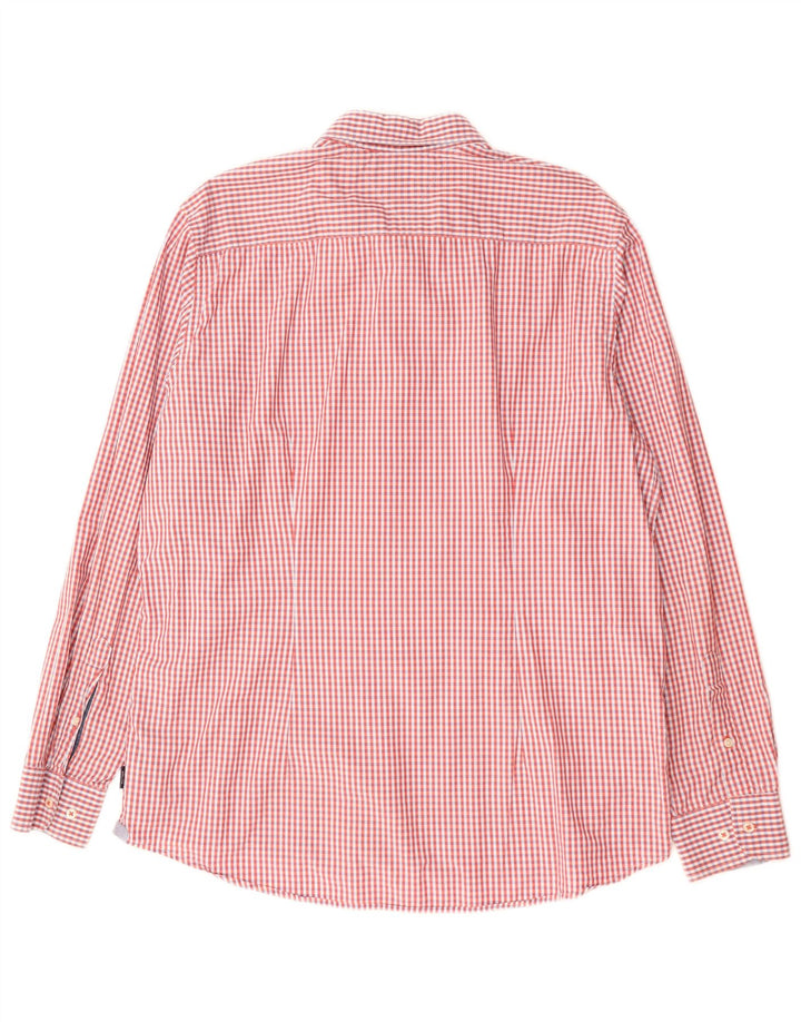 TOMMY HILFIGER Herre Slim Fit skjorte 2XL rød Gingham Bomuld