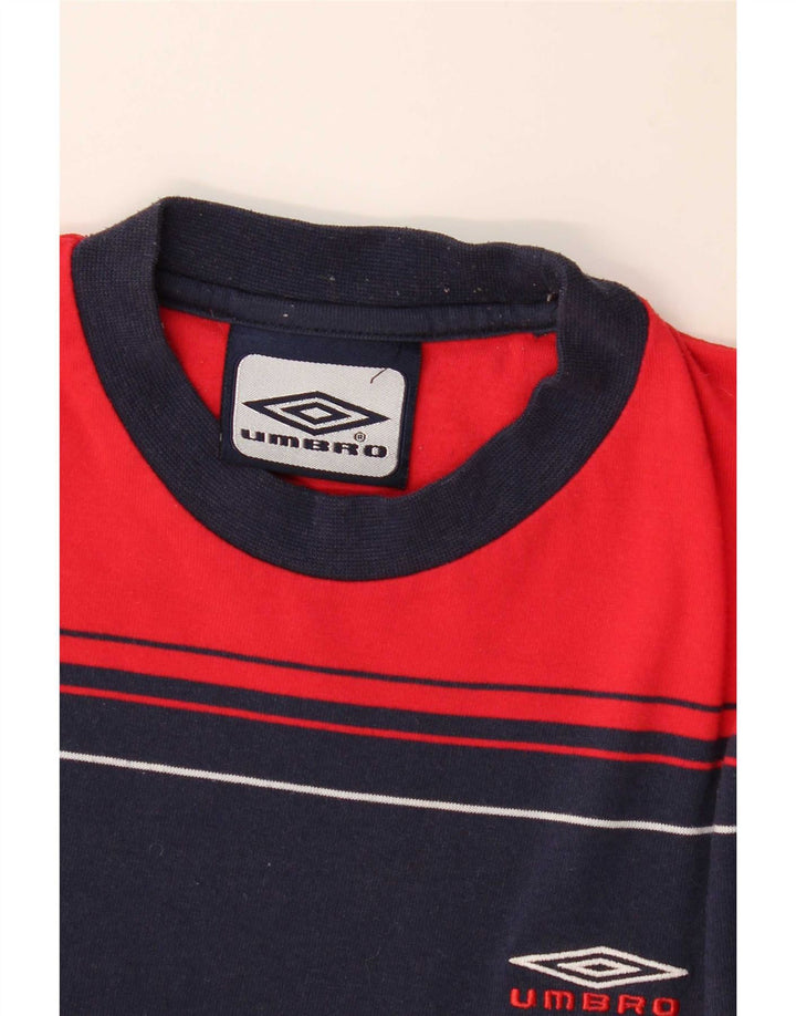 Umbro Herre T-Shirt Top Lille Flerfarvet Stribet