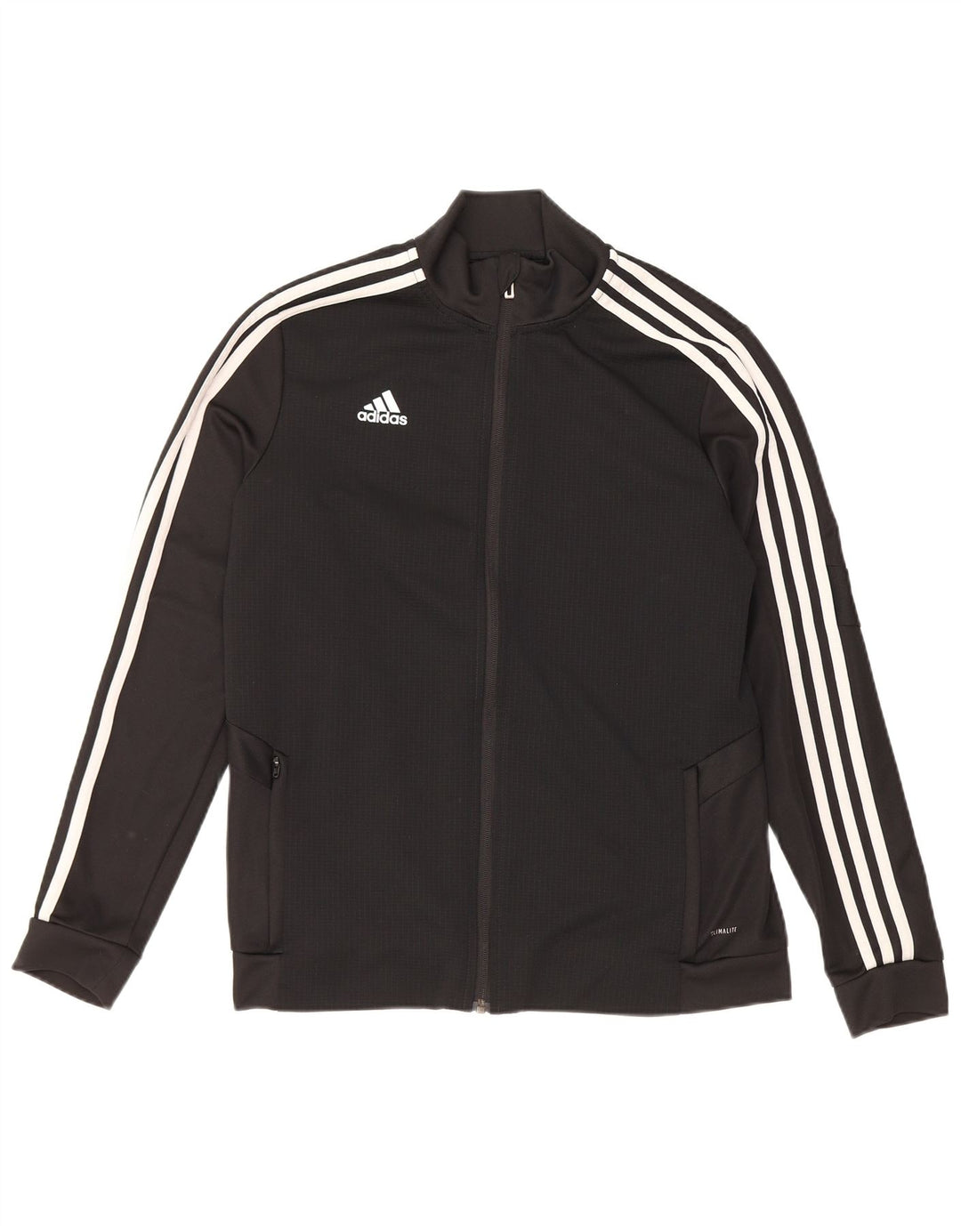 ADIDAS Dame Climalite træningsdragt topjakke UK 16/18 Large Black