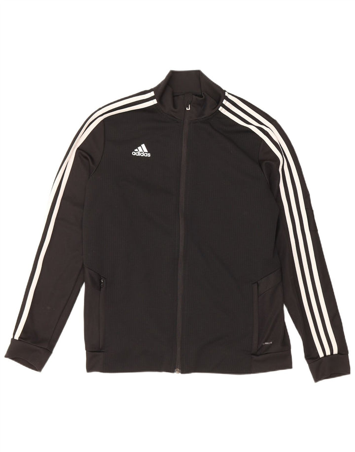 ADIDAS Dame Climalite træningsdragt topjakke UK 16/18 Large Black