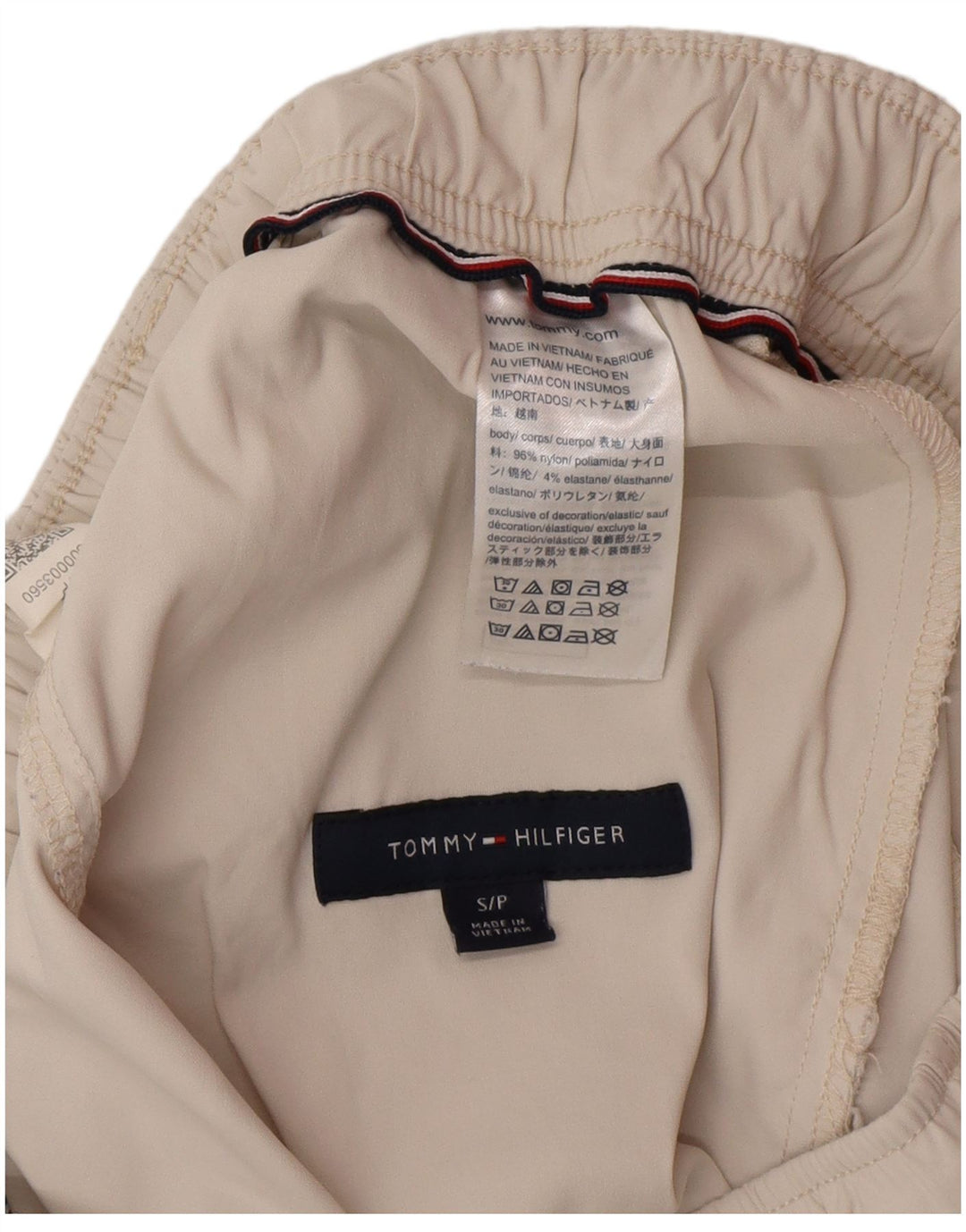 Tommy Hilfiger Badetøj til mænd Small Off White Nylon