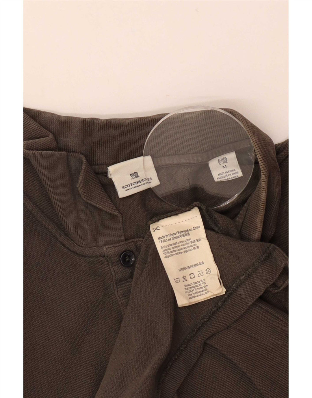 Scotch & Soda herre poloshirt Medium brun bomuld