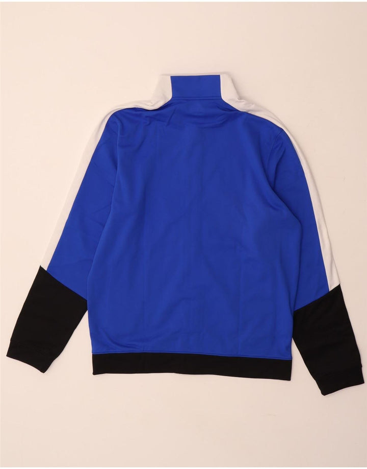 UNDER ARMOUR Mens Tracksuit Top Jacket Medium Blue Colourblock Polyester