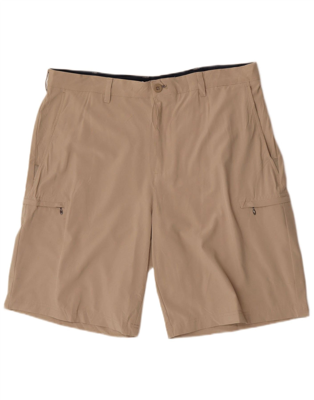 Izod Herre Golf Cargo Shorts W38 XL Beige Polyester Sports