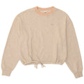 VANS Womens Oversized Sweatshirt Jumper UK 6 XS Beige Cotton