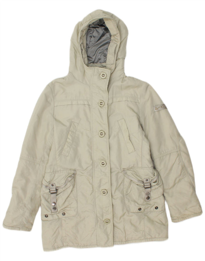 PEUTEREY Pige Hooded Utility Jacket 9-10 Years Large Off White Polyamid