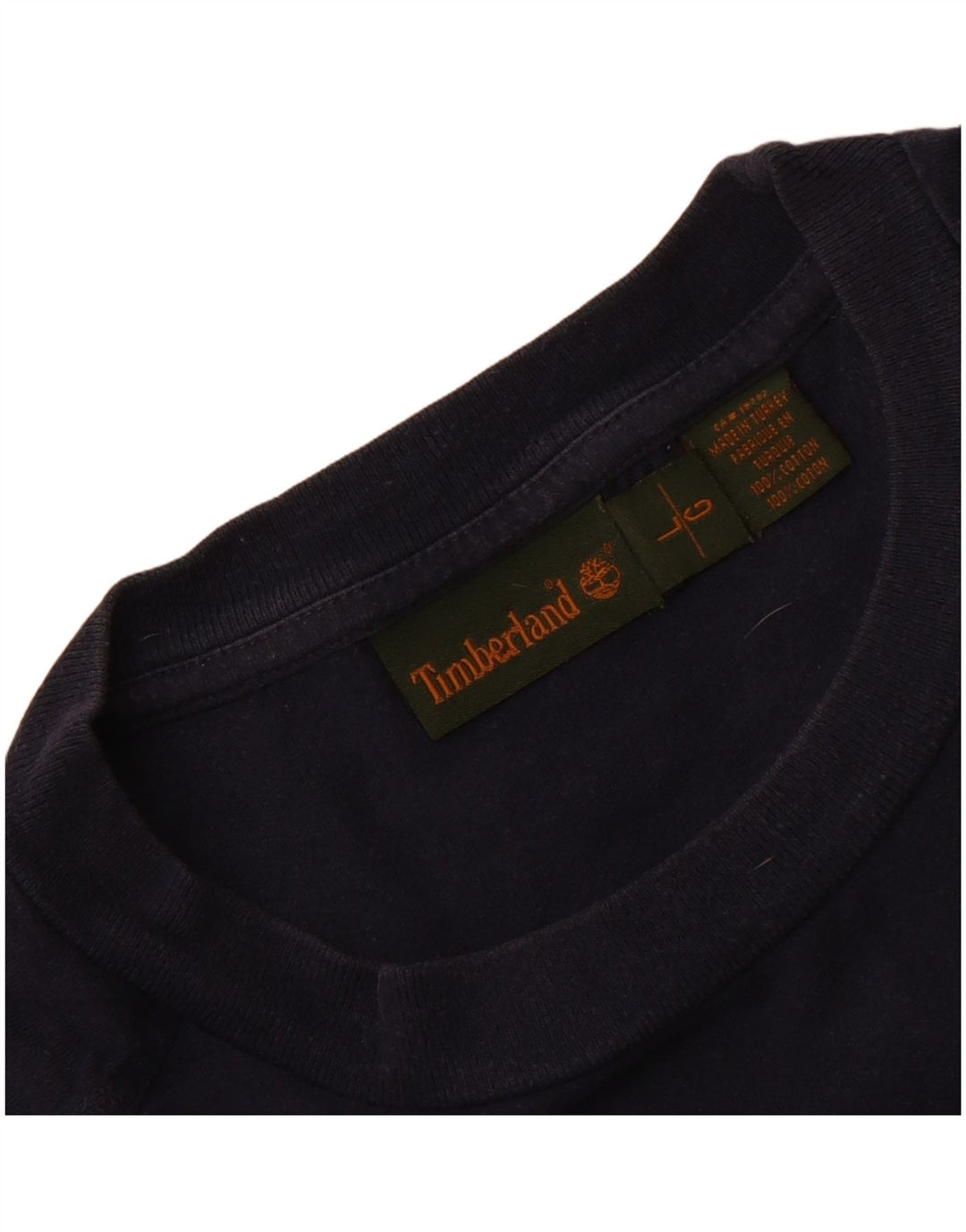 TIMBERLAND Herre grafisk T-shirt Top Stor marineblå bomuld