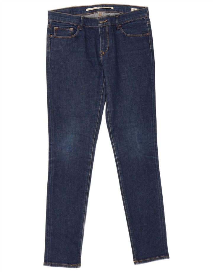 ZARA Dame Slim Jeans EU 36 XS W26 L29 Blå Bomuld