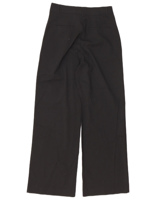 Marks & Spencer Kvinder Casual Bukser med brede ben XS W24 L31 Sort