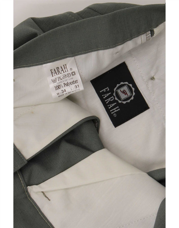 Farah Lige Casual Bukser til kvinder W34 L31 Grøn Polyester