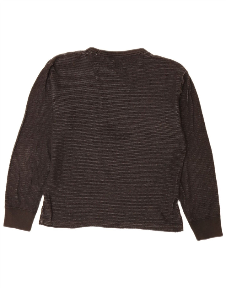 Gap Herre Loose Fit Top Langærmet XS Grå Bomuld