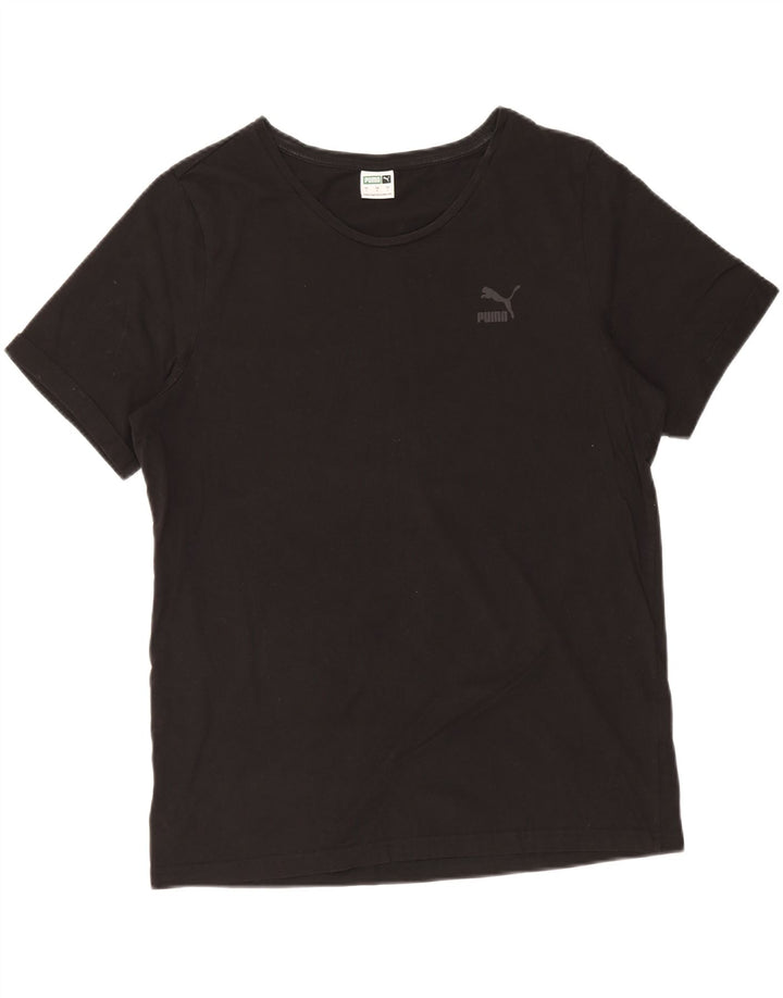Puma Herre T-Shirt Top Stor Sort Bomuld