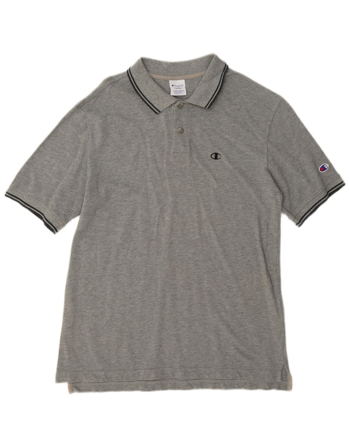 Champion Herre Polo Shirt Stor Grå Stribet