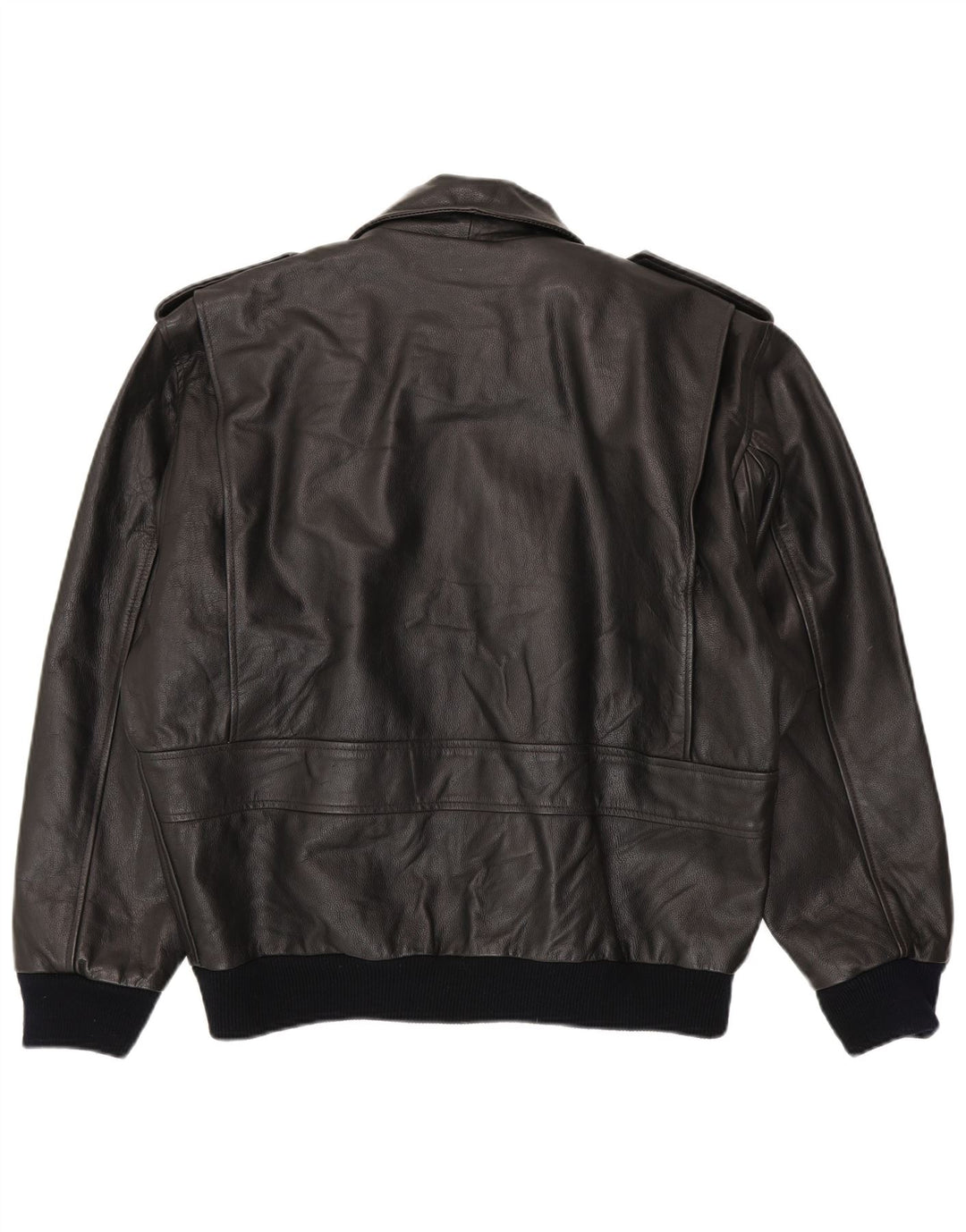Vintage Herre Shearling Jacket IT 48 Medium Sort