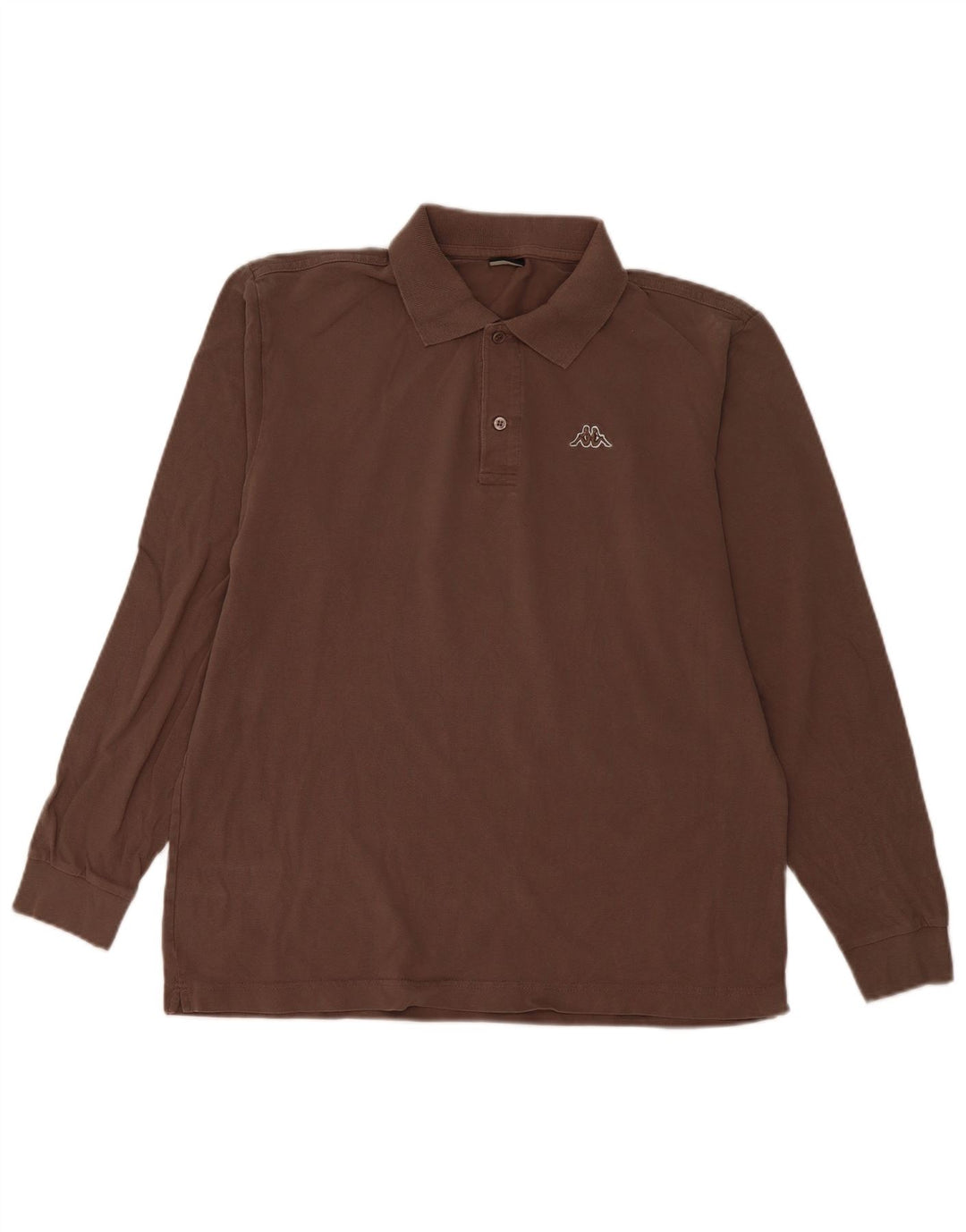 Kappa Langærmet Polo Shirt til mænd Stor brun bomuld
