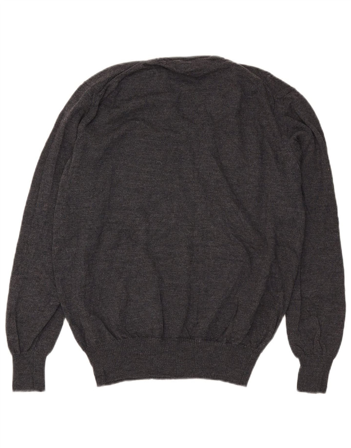 Zara Herre V-hals sweater XL Grå