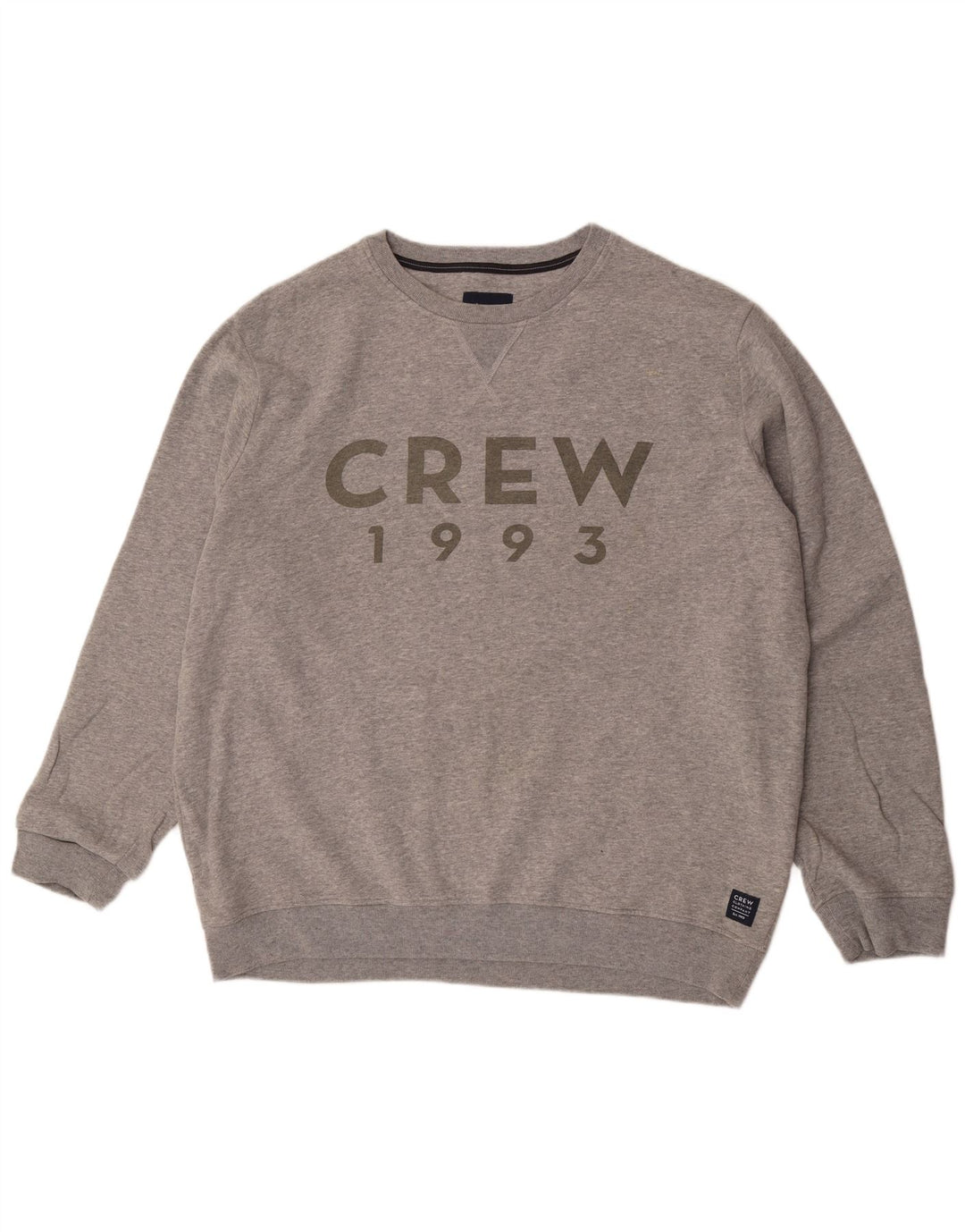 Besætningstøj Herre grafisk sweatshirt jumper 2XL grå bomuld