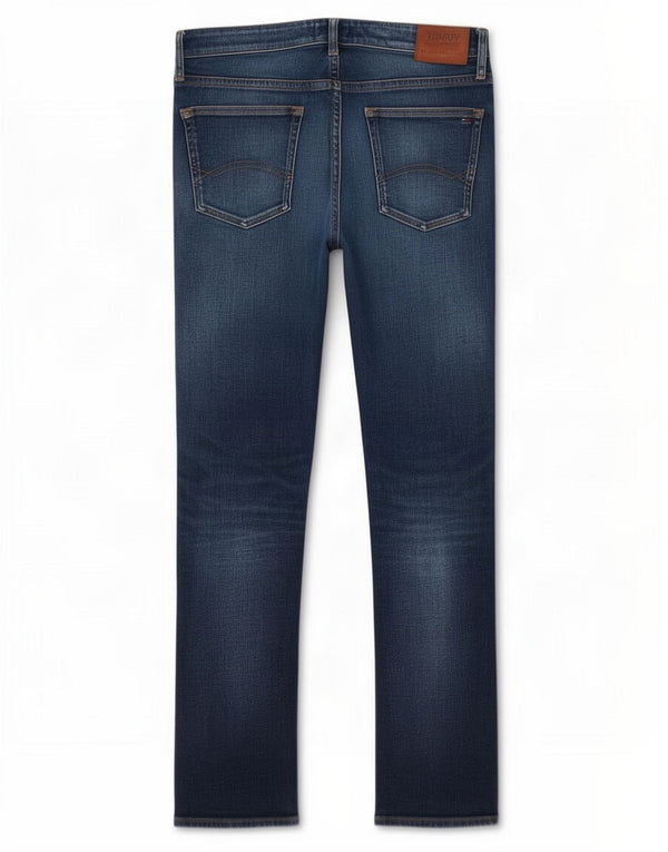 Tommy Hilfiger Herre Straight Jeans W34 L32 Blå Bomuld