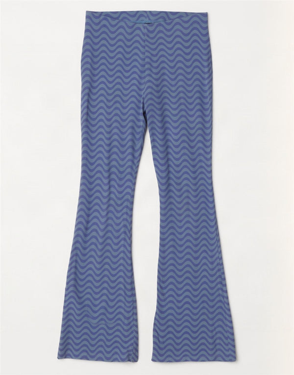 Marks & Spencer Girls Flare Leggings 13-14 år Blue Chevron Cotton