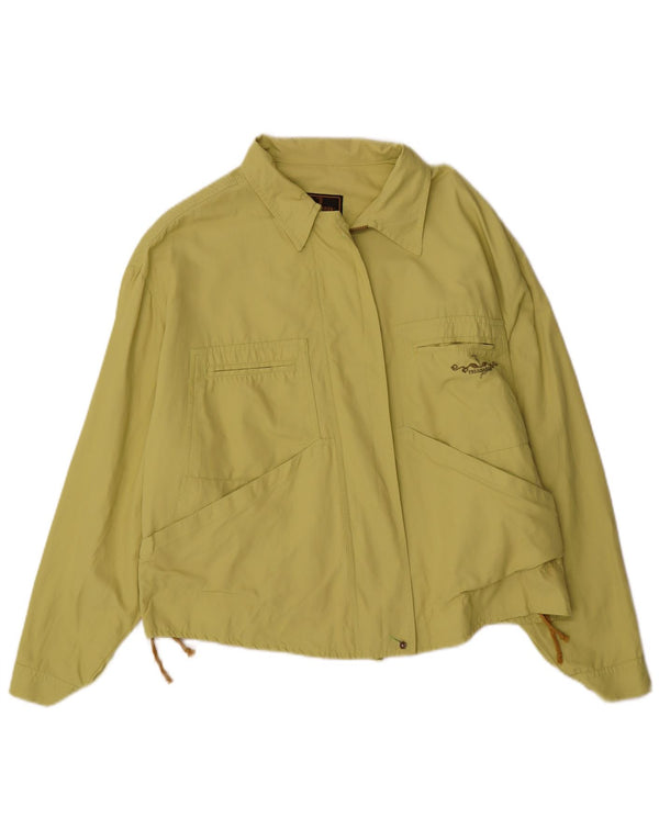Trussardi Jeans Dame Oversized Bomber Jacket IT 44 Medium Grøn Polyamid