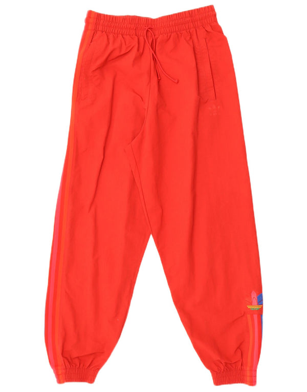 Adidas Dame træningsdragt Bukser Joggers UK 10 Small Red Polyester