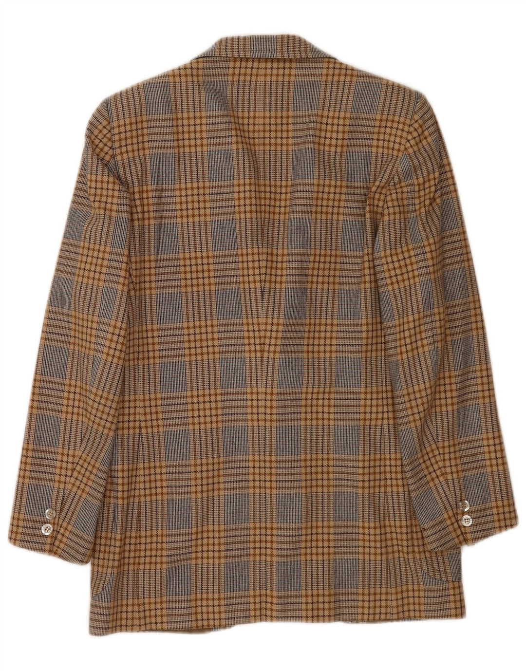 Vintage herre 2-knaps blazerjakke UK 36 Small Brown Houndstooth