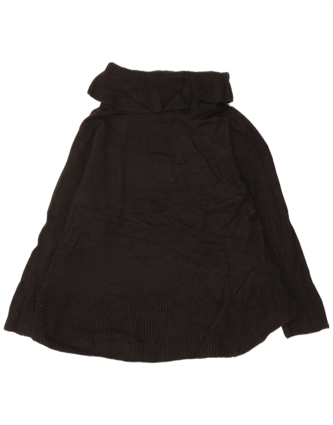 CALVIN KLEIN Dame Rullehals sweater UK 18 XL Sort Akryl