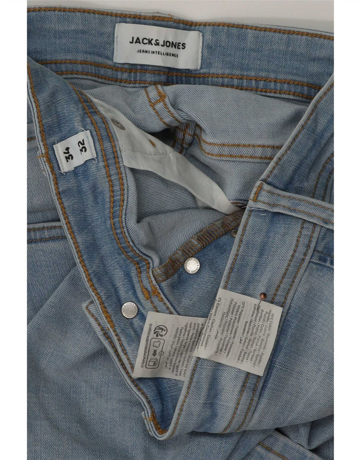 Jack & Jones Herre Slim Jeans W34 L32 Blå Bomuld