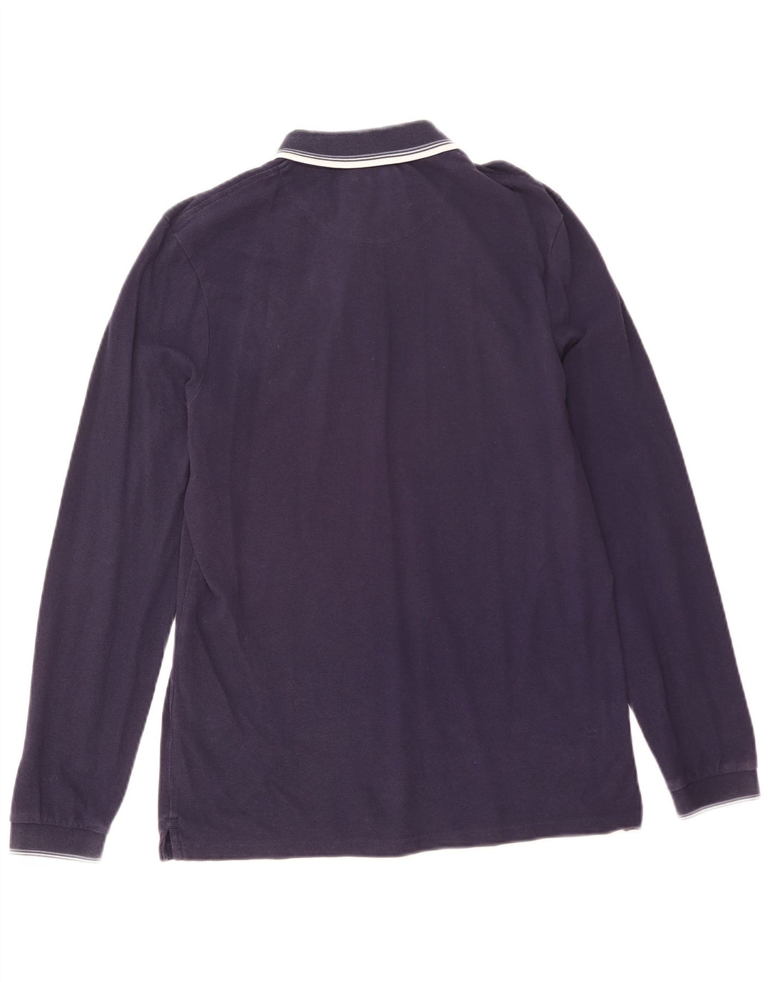Lyle & Scott Langærmet herre poloshirt Medium marineblå bomuld