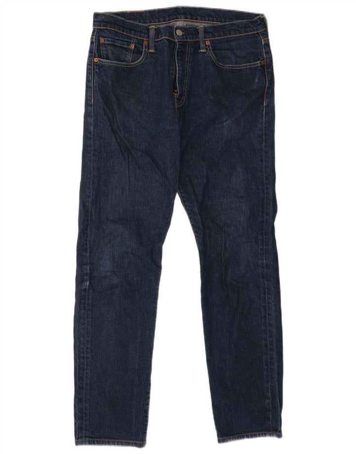 Levi's Herre 502 tilspidsede jeans W32 L30 blå bomuld
