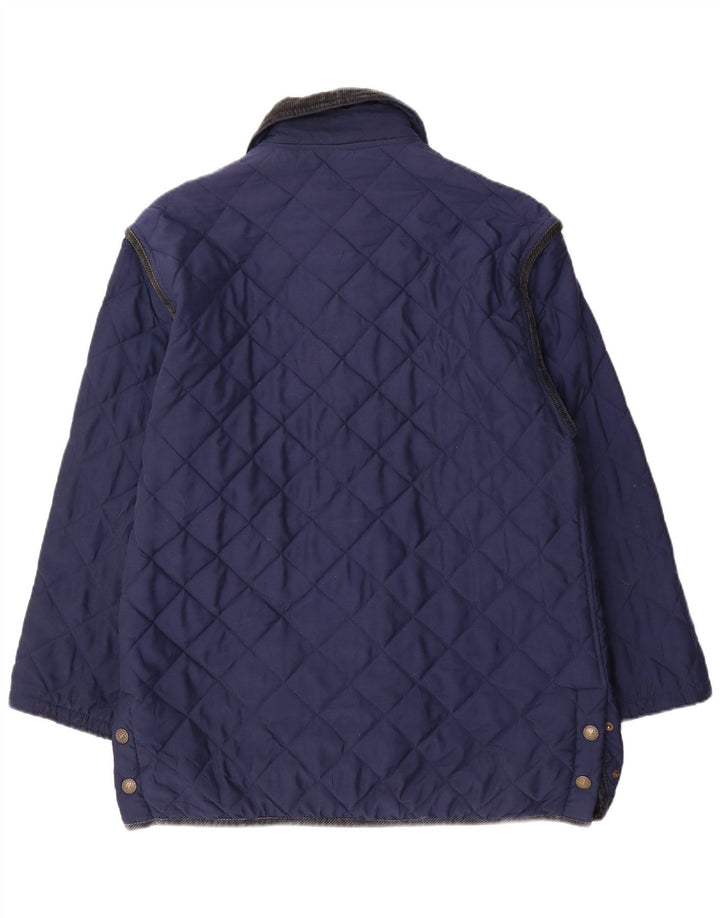 AUSTRALIAN L'ALPINA Herre quiltet jakke IT 50 Stor marineblå polyester