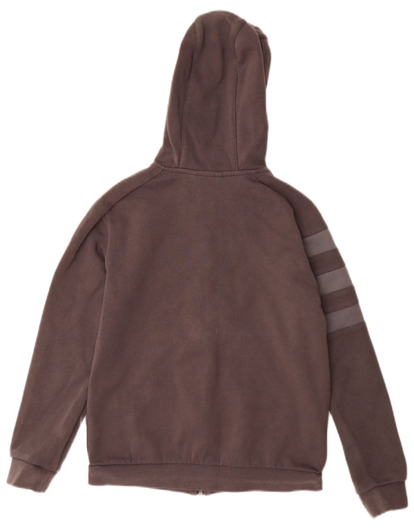 ADIDAS piger Munster Rugby hættetrøje med lynlås 11-12 år grå bomuld