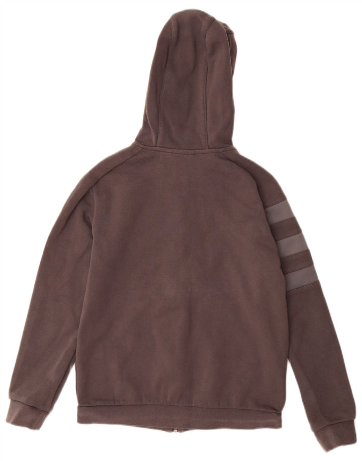 ADIDAS piger Munster Rugby hættetrøje med lynlås 11-12 år grå bomuld