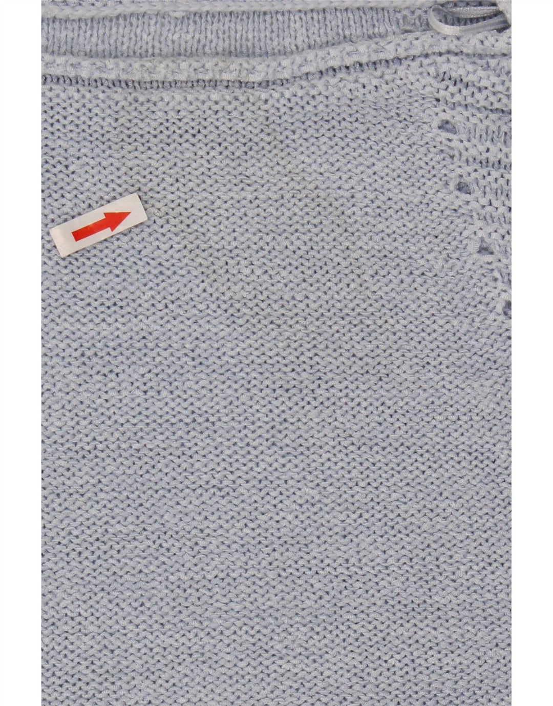Fase otte kvinders kortærmet bådhals sweater UK 14 Medium Blue