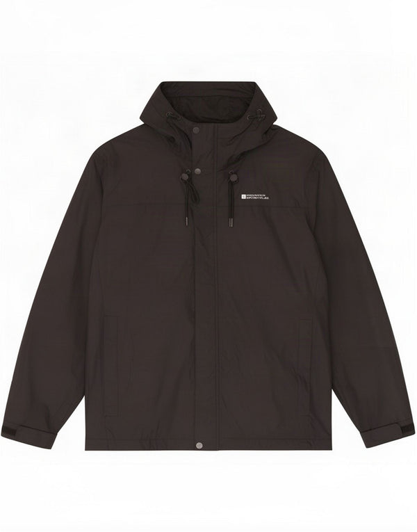 Mountain Warehouse Regnjakke med hætte til mænd UK 42 XL Sort Polyester