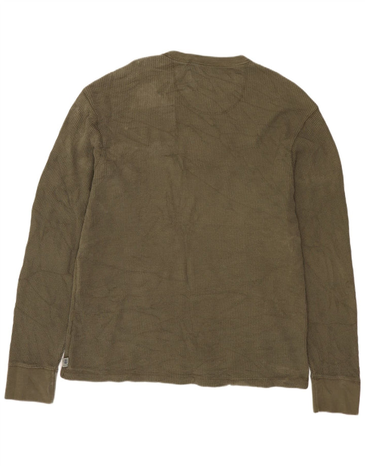 IZOD Herre Top Langærmet Stor Khaki