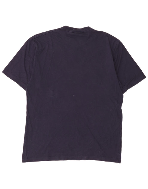 Fila Herre grafisk T-shirt top XL marineblå bomuld
