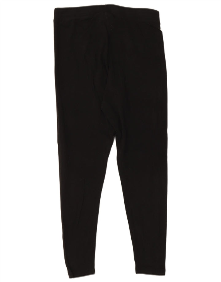 ADIDAS Grafiske Leggings til kvinder UK 18 XL Sort bomuld