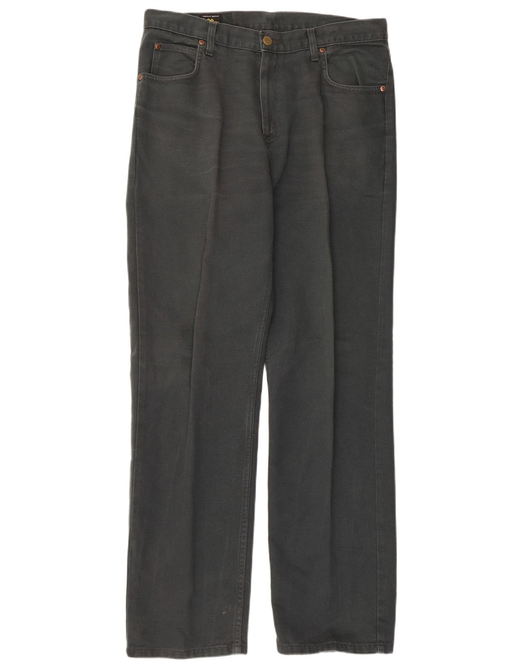 LEE Straight Jeans til mænd W34 L32 Grå bomuld