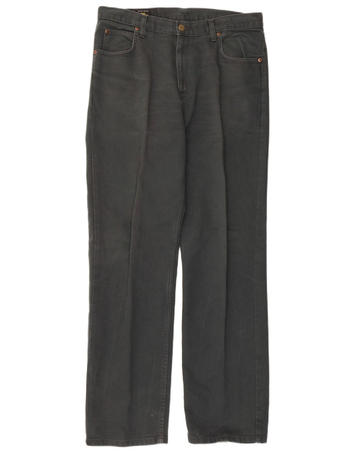 LEE Straight Jeans til mænd W34 L32 Grå bomuld