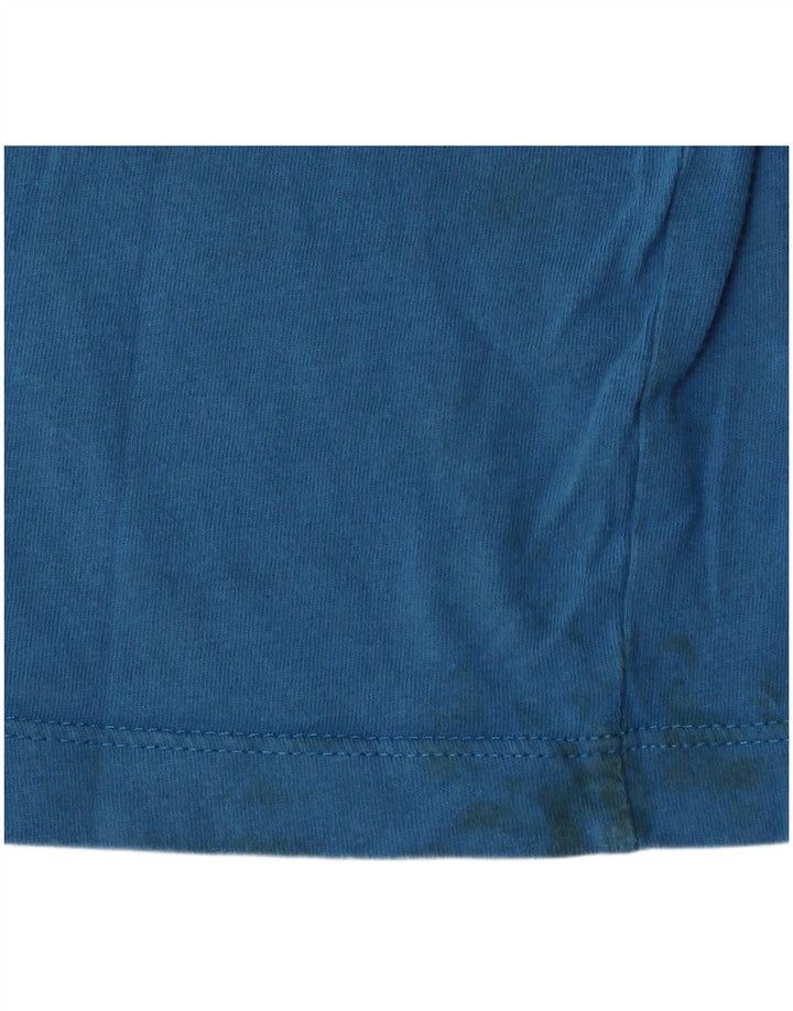 Jack & Jones Herre grafisk T-shirt Top Stor Blå Bomuld