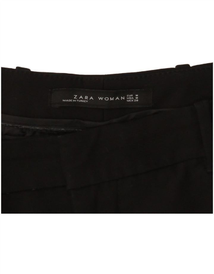 ZARA Womens Pegged Chino Trousers Medium W28 L27 Black
