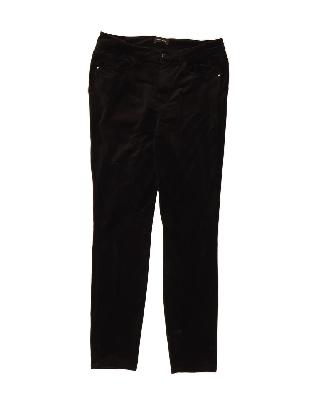 MASSIMO DUTTI Womens Slim Casual Trousers EU 42 Large W32 L29 Black Vintage Massimo Dutti and Second-Hand Massimo Dutti from Messina Hembry 