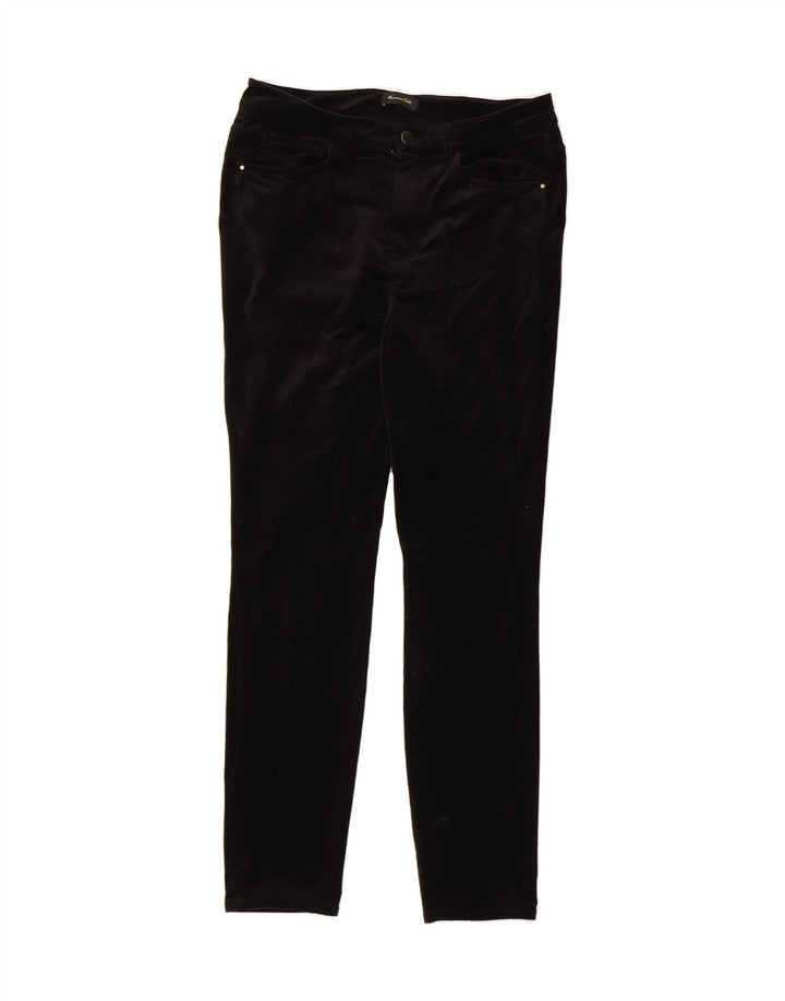 MASSIMO DUTTI Womens Slim Casual Trousers EU 42 Large W32 L29 Black Vintage Massimo Dutti and Second-Hand Massimo Dutti from Messina Hembry 