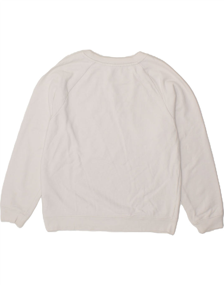 LEVI'S Womens Graphic Sweatshirt Jumper UK 6 XS White Cotton Vintage Levi's and Second-Hand Levi's from Messina Hembry 