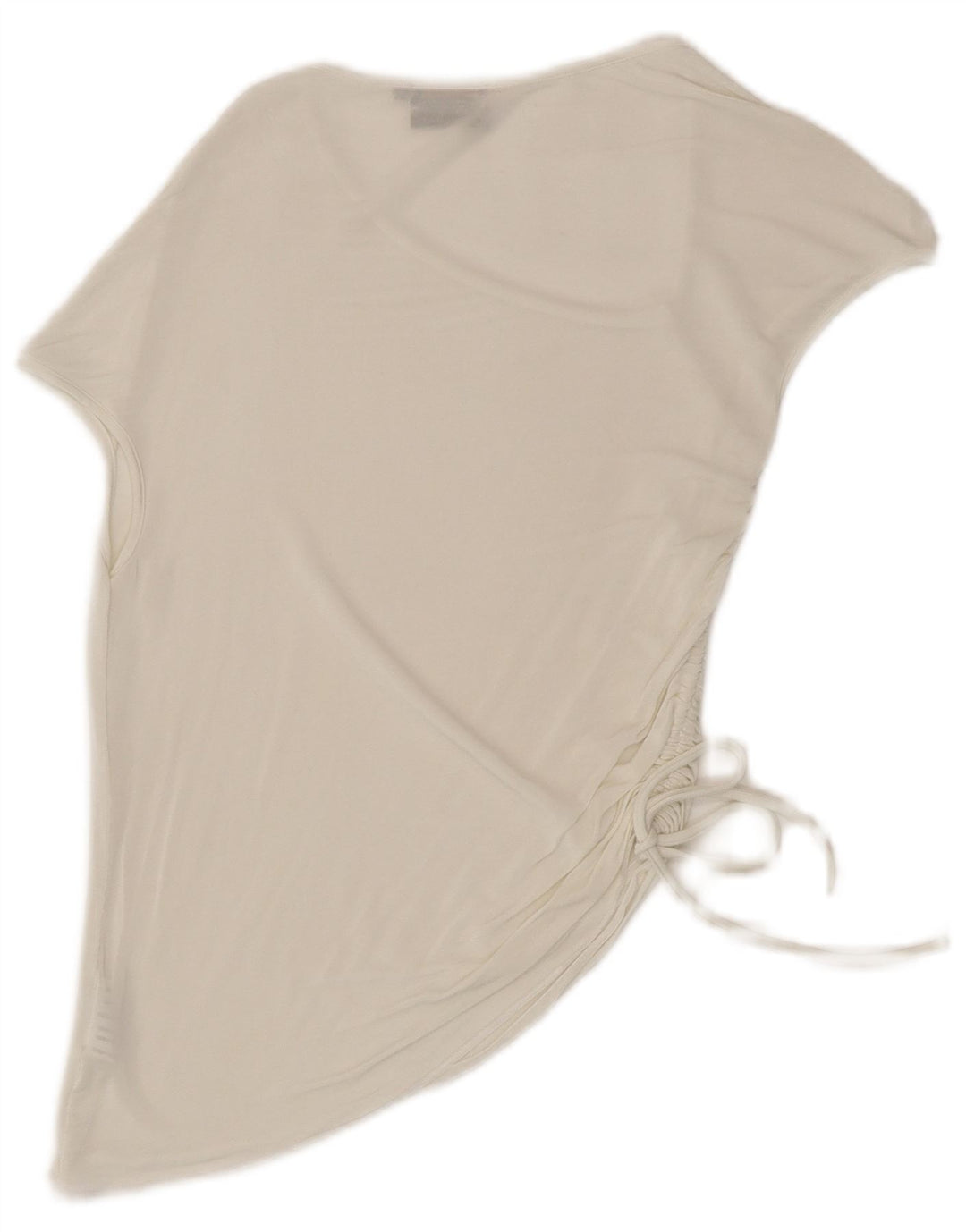 Max & Co. Dame asymmetrisk bluse Top UK 14 Stor hvid viskose