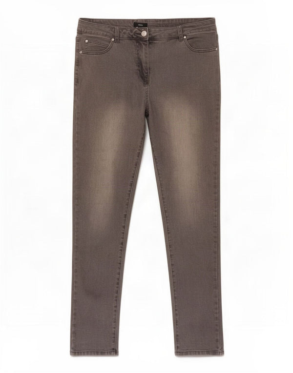 M&Co Dame Skinny Jeans UK 14 Large W30 L29 Grå Bomuld