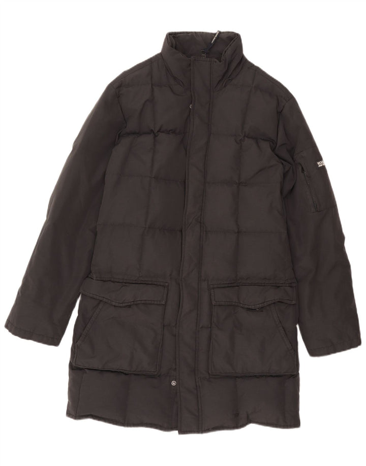 Woolrich Herre Polstret Frakke UK 38 Medium Sort Nylon